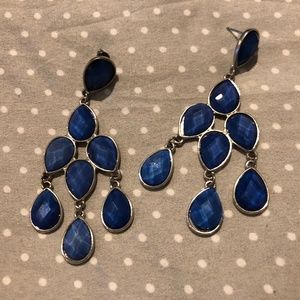 Blue Dangle Earrings